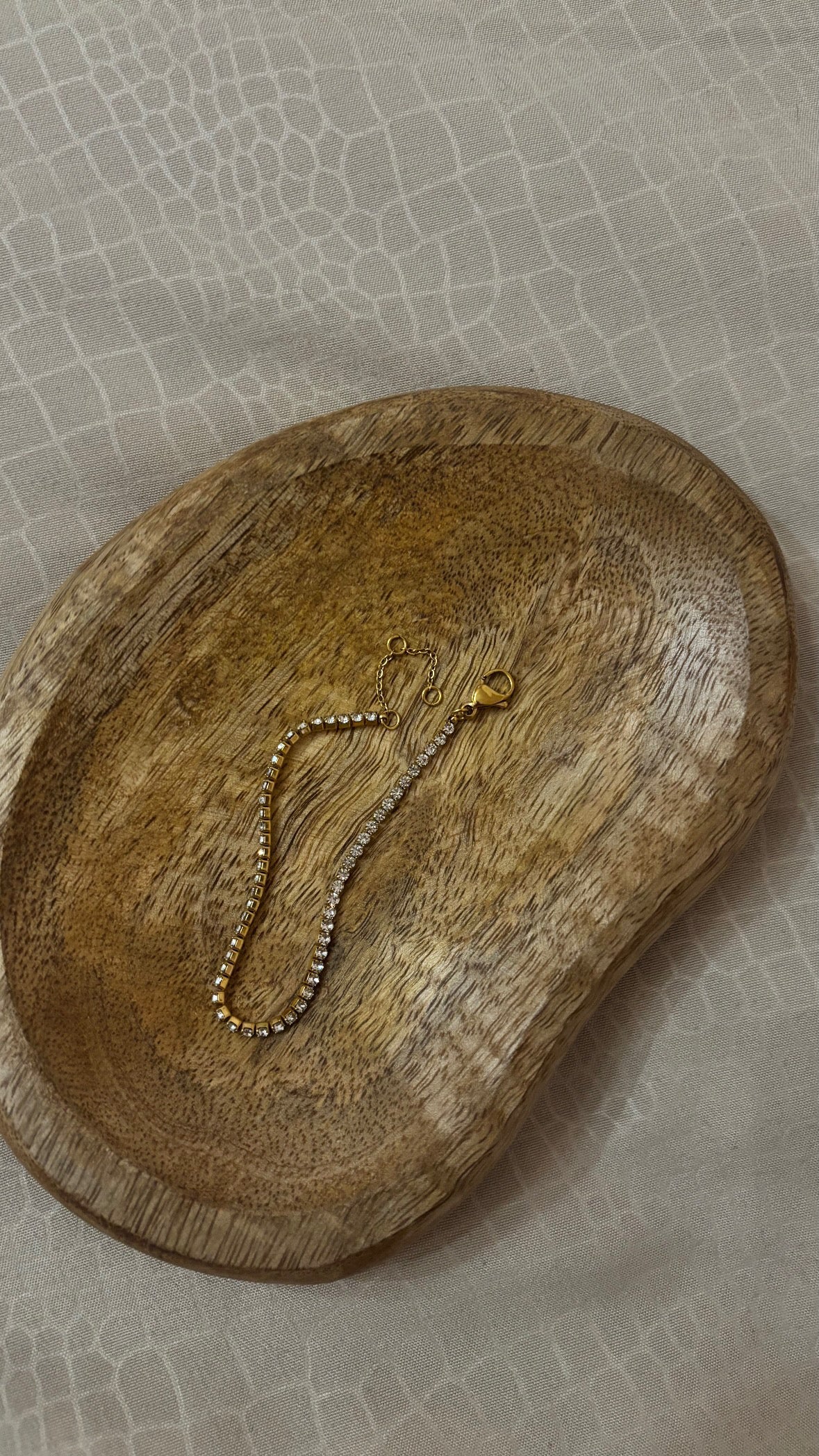 Bracciale regolabile Tennis Gold