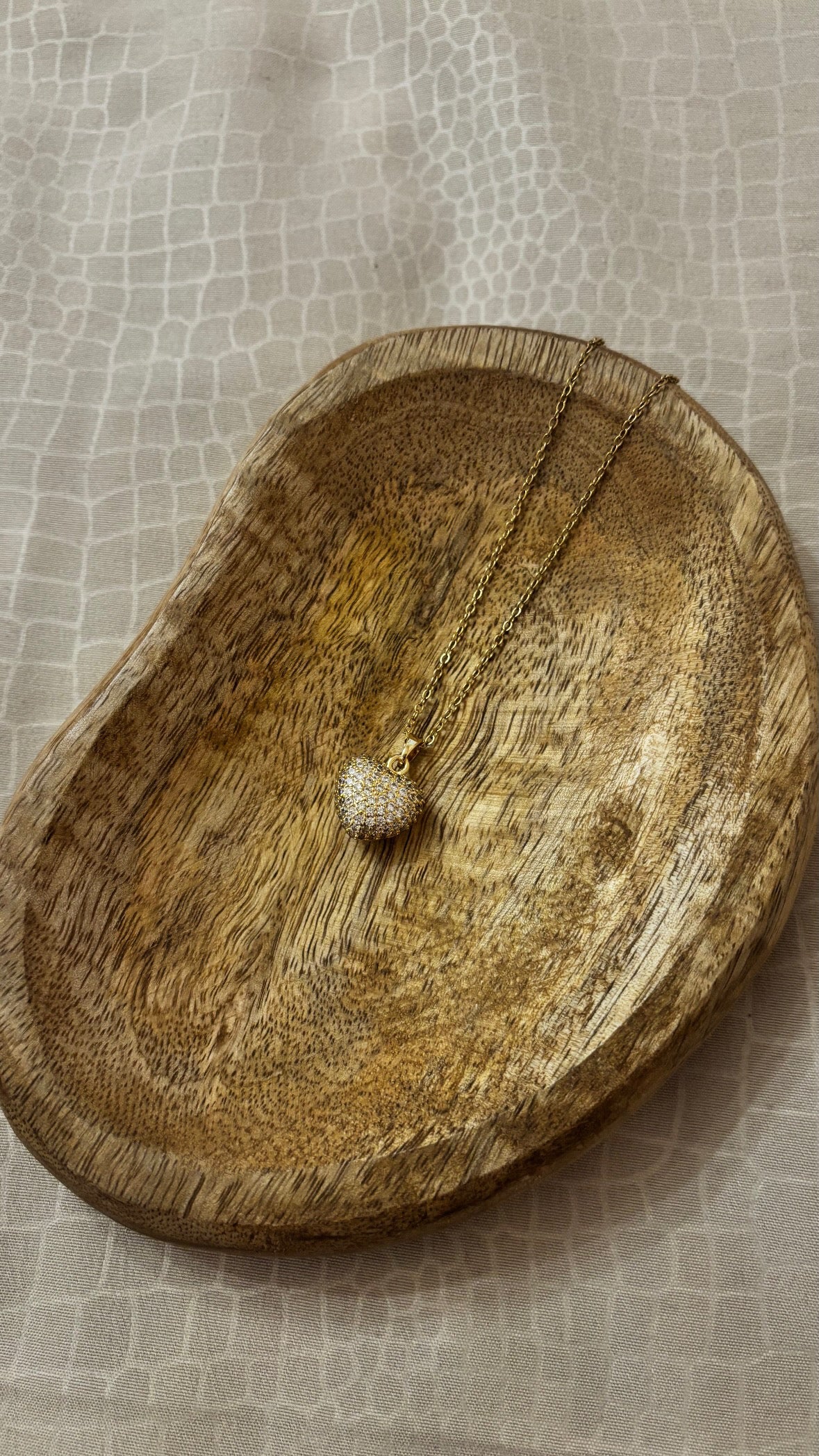 Collana girocollo Cuore Brillante