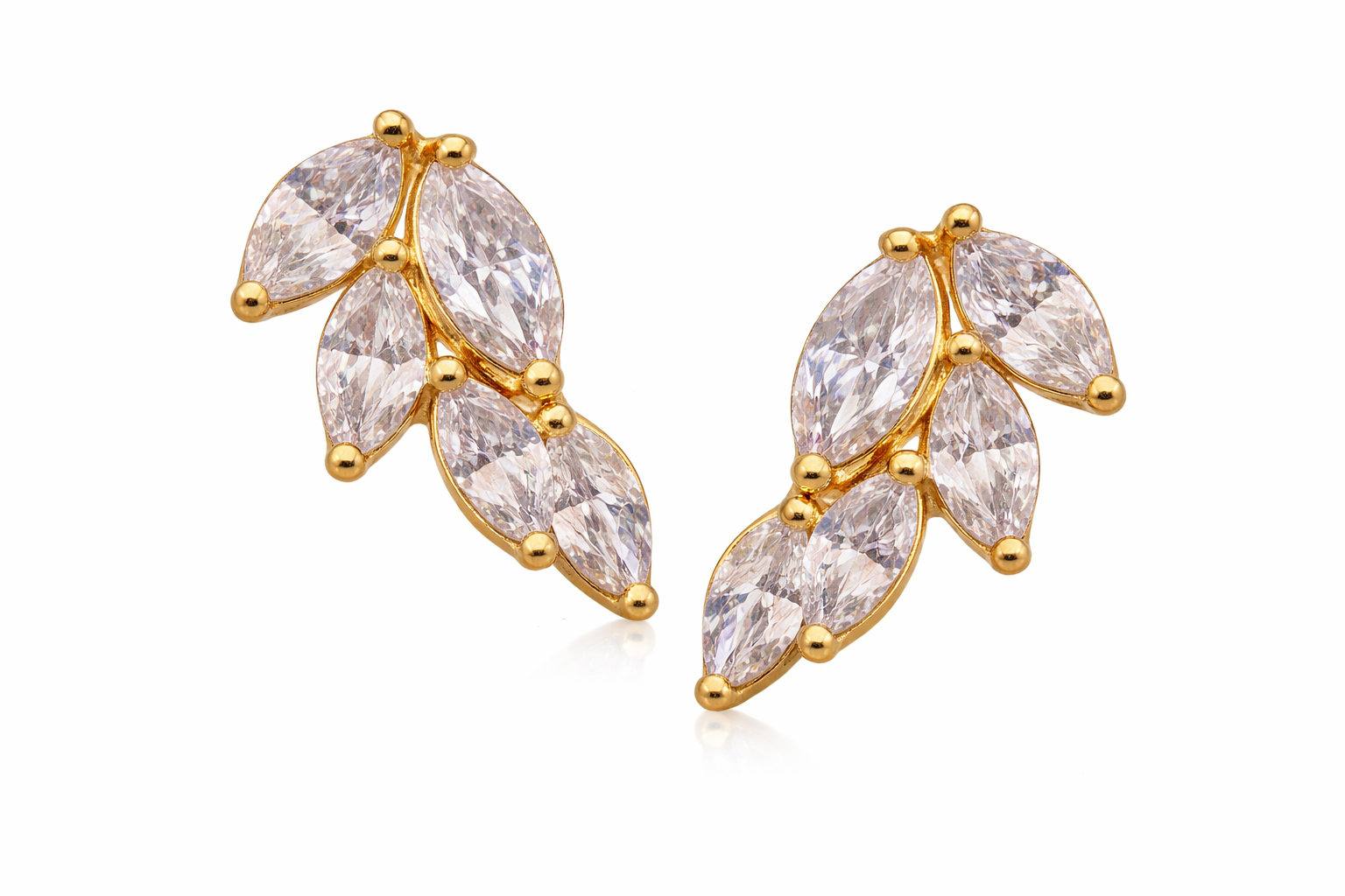 Orecchini Piuma Gold