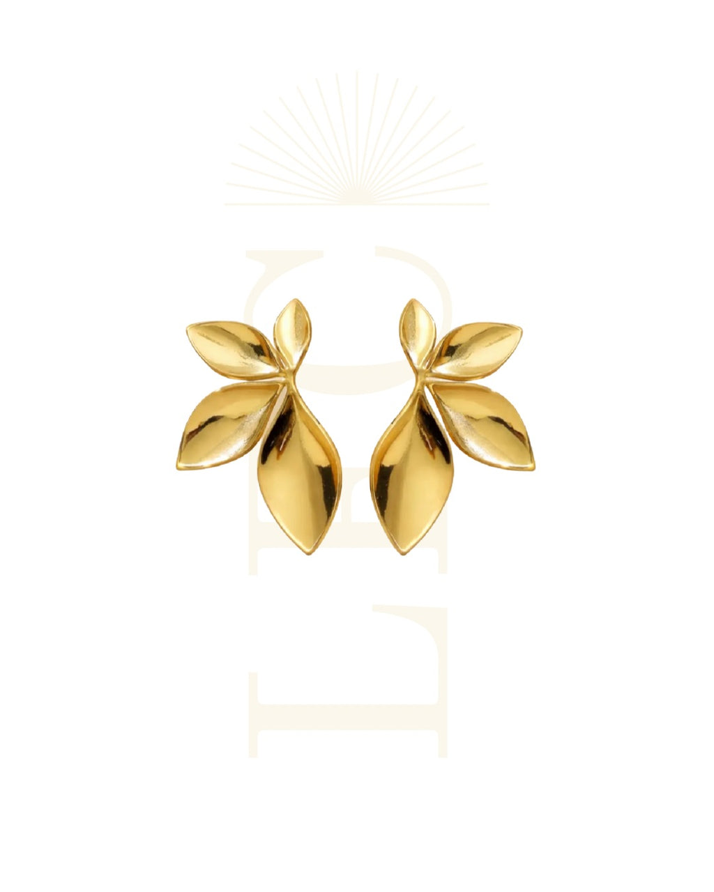 Orecchini Petali Oro