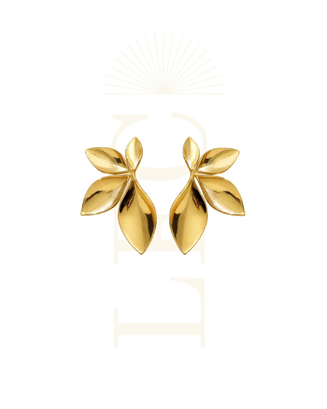 Orecchini Petali Oro