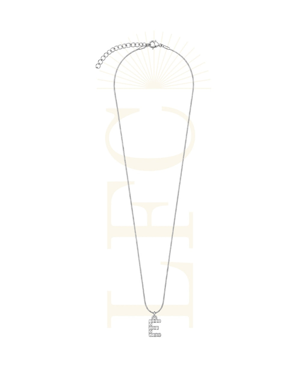 Collana con Iniziale Argento