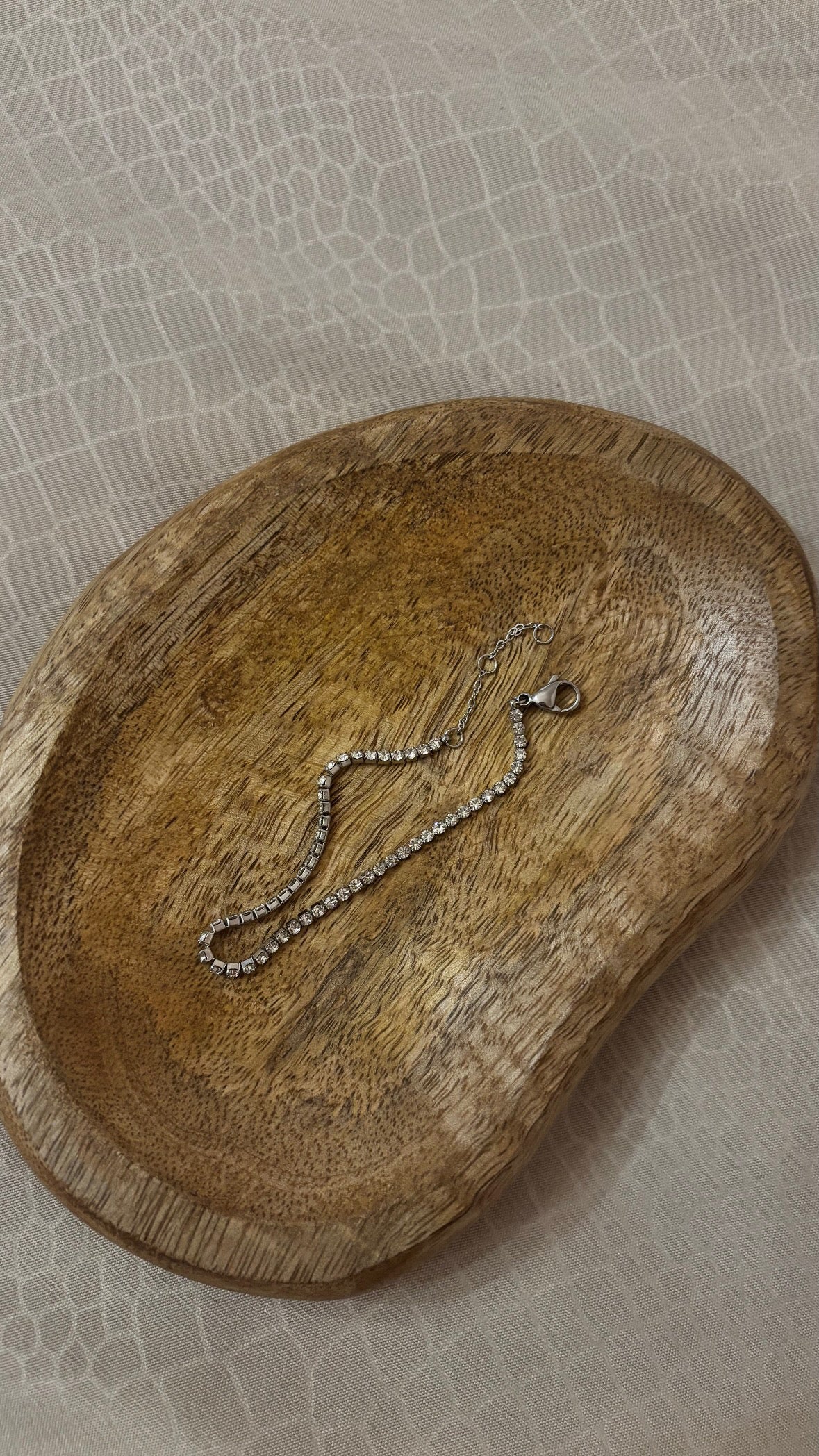 Bracciale regolabile Tennis Silver