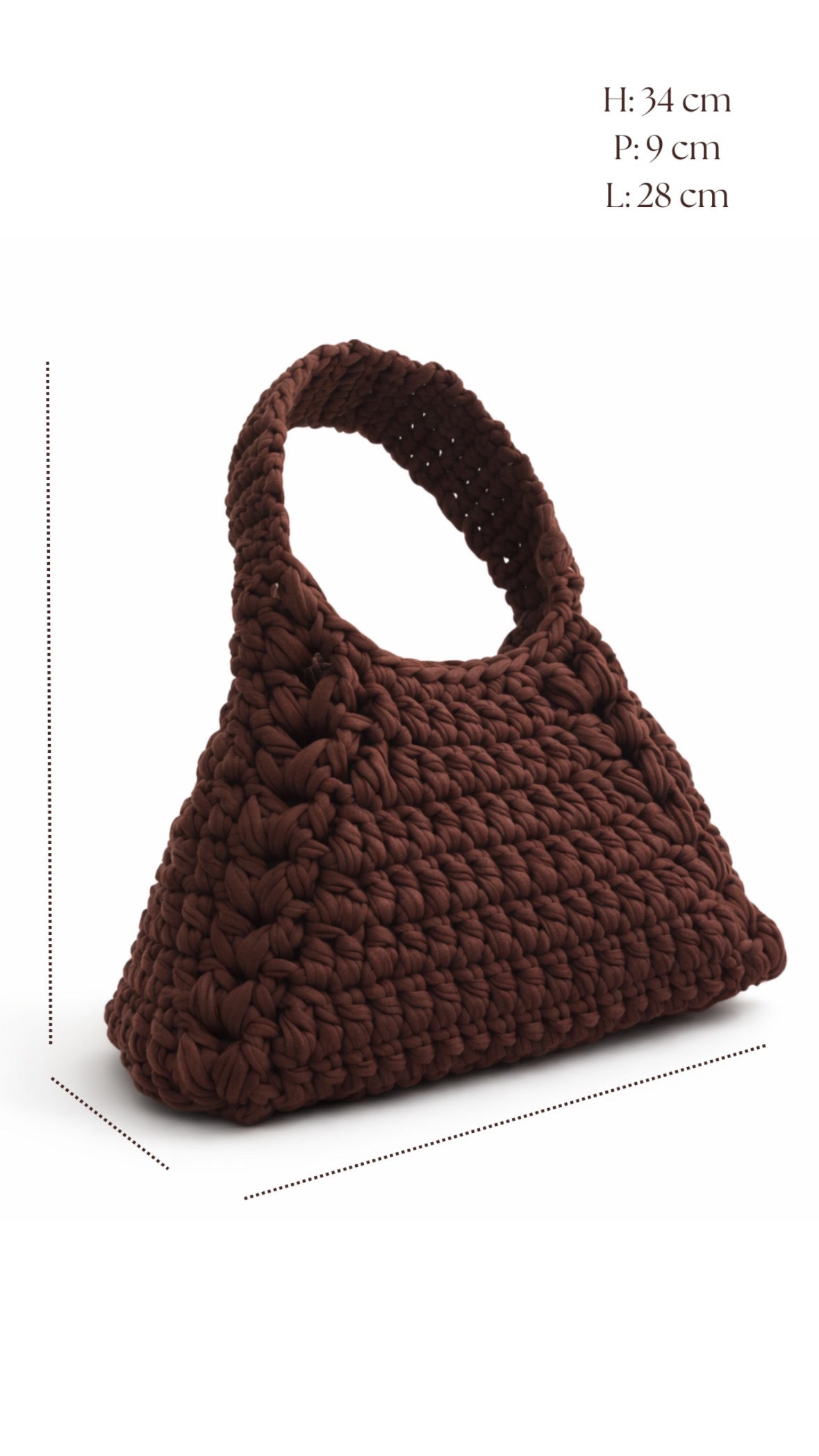 Borsa a spalla Cacao