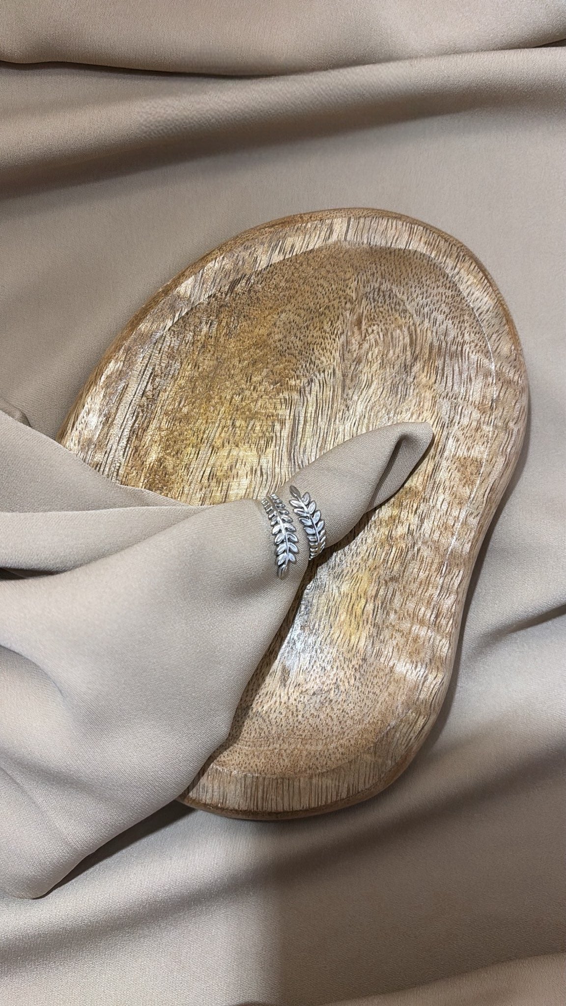 Anello regolabile Piuma