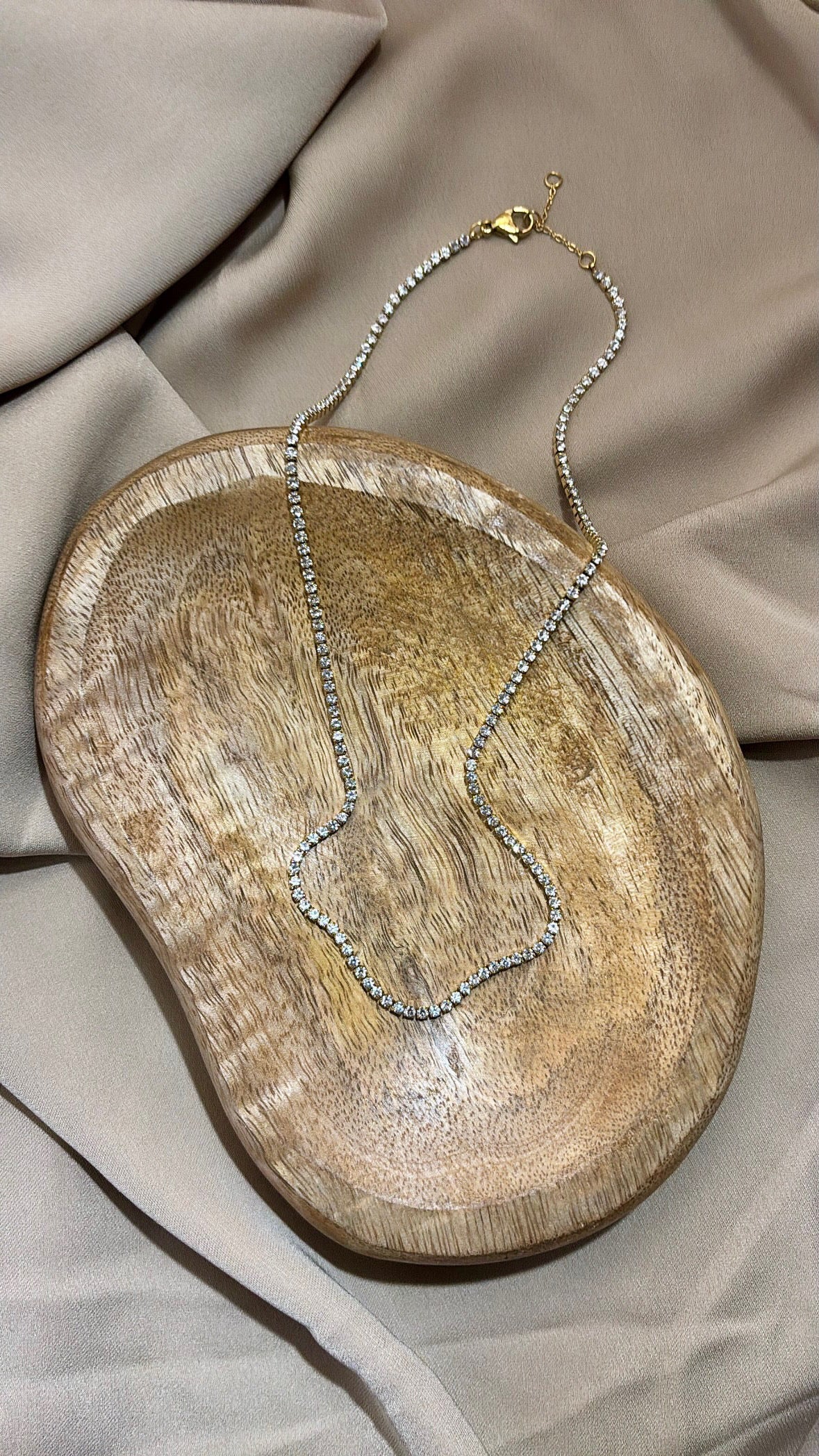 Collana girocollo Tennis Gold