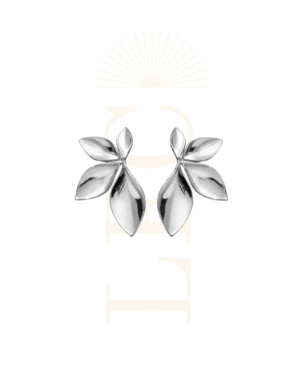 Orecchini Petali Argento