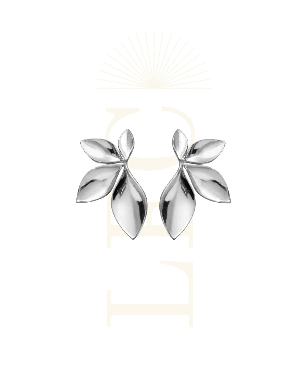 Orecchini Petali Argento