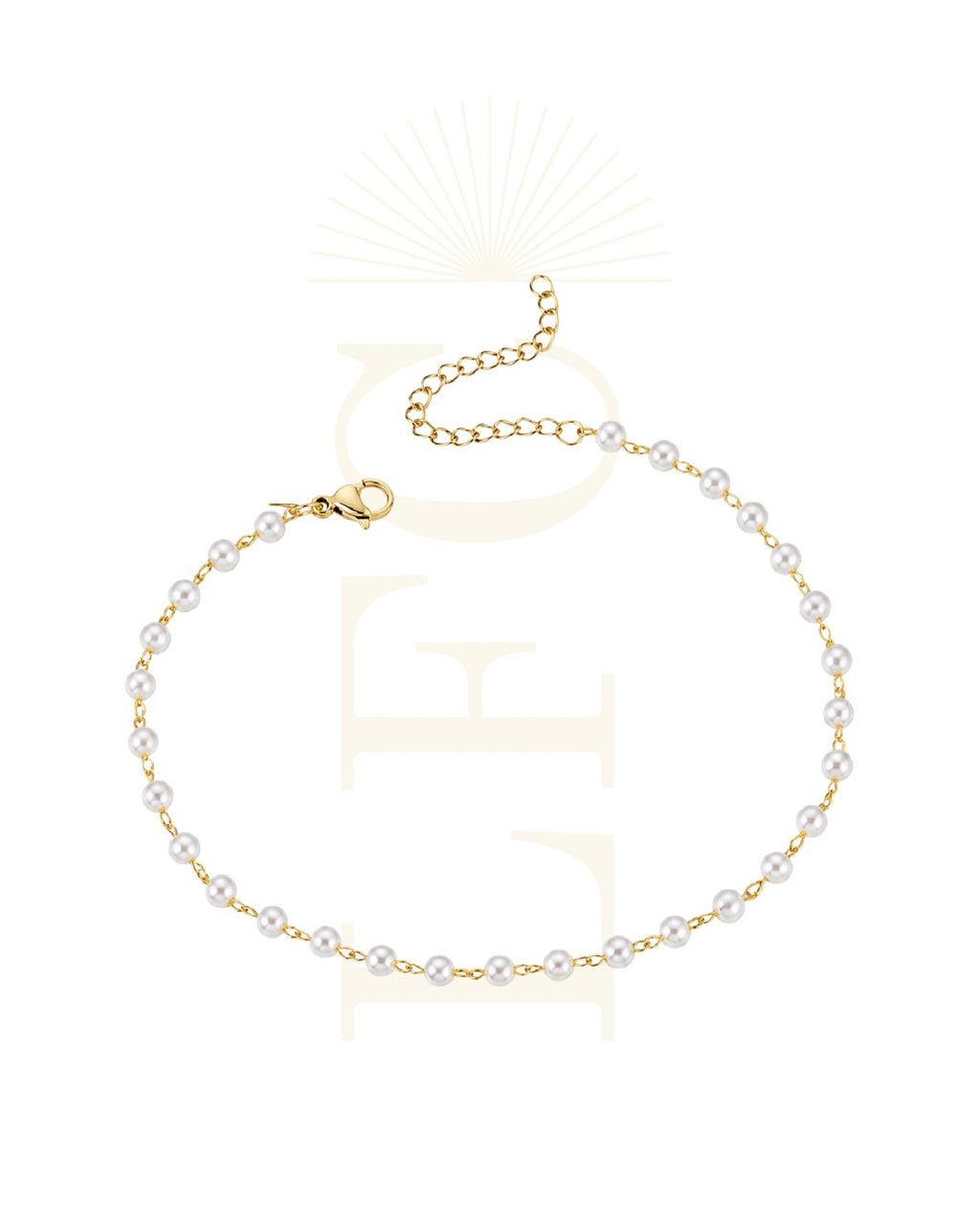 Cavigliera Perla Oro