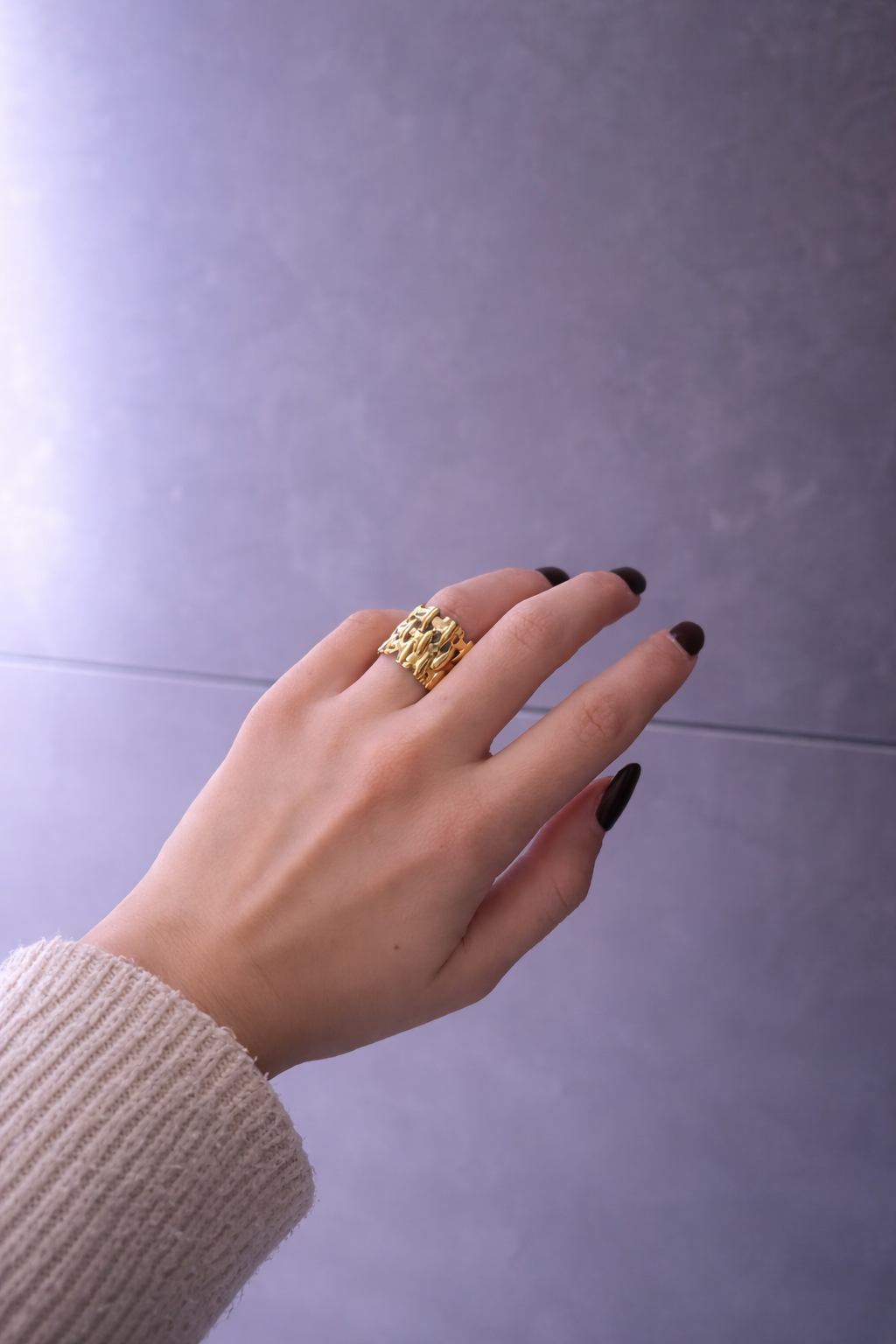 Anello regolabile intreccio