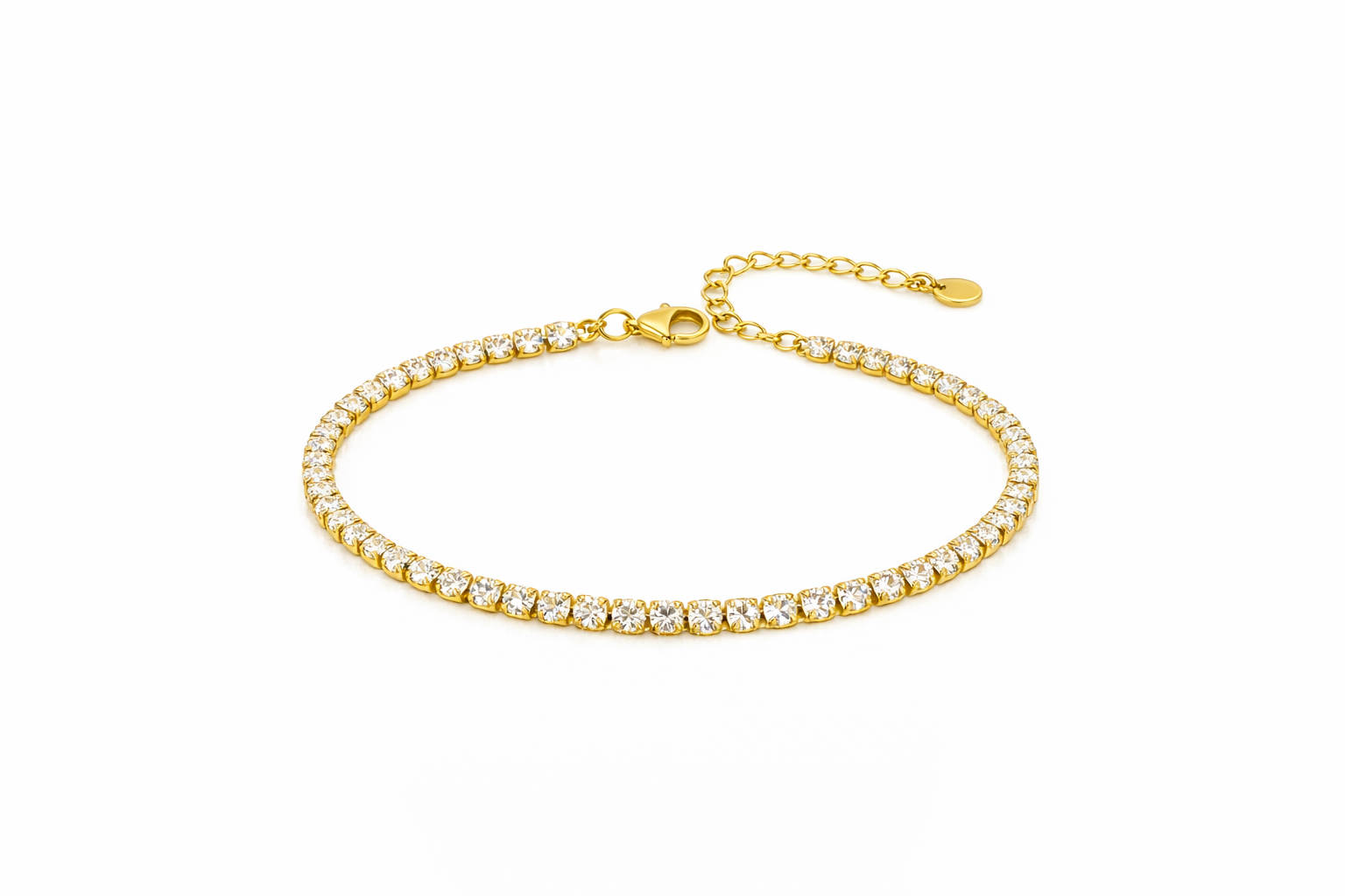 Bracciale regolabile Tennis Gold