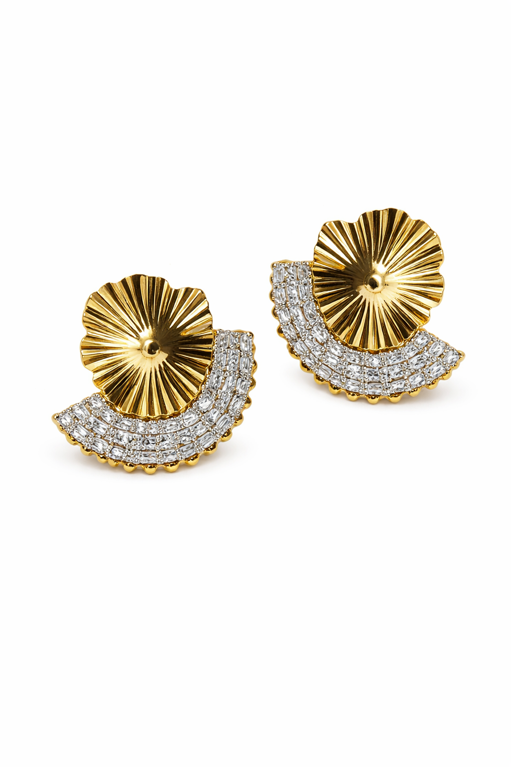 Orecchini Ventaglio Zirconi