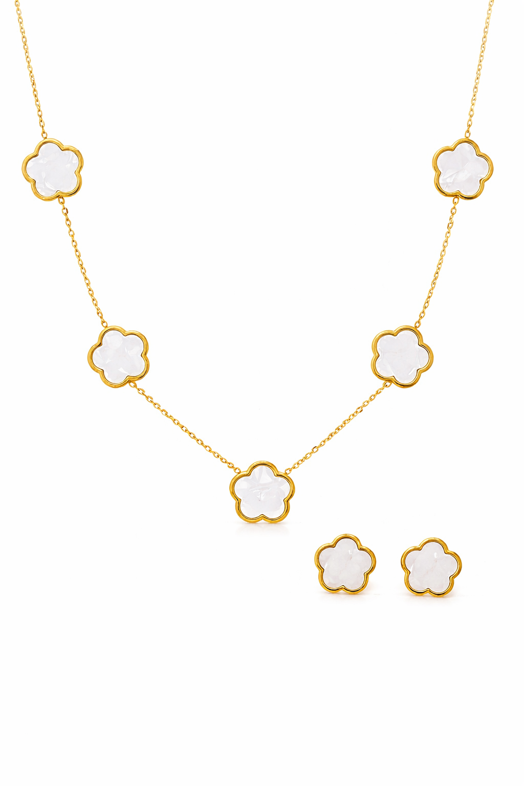 Collana & Orecchini Fiore