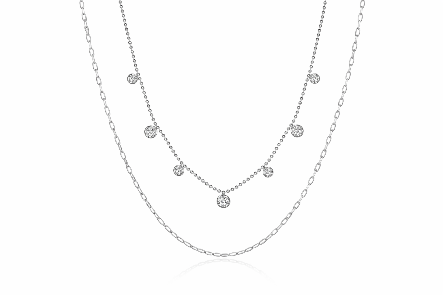 Collana multi-filo Luce